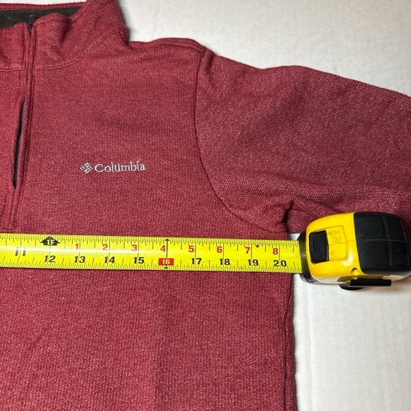 Burgundy Quarter-Zip Fleece Pullover — Columbia - Picture 9 of 10